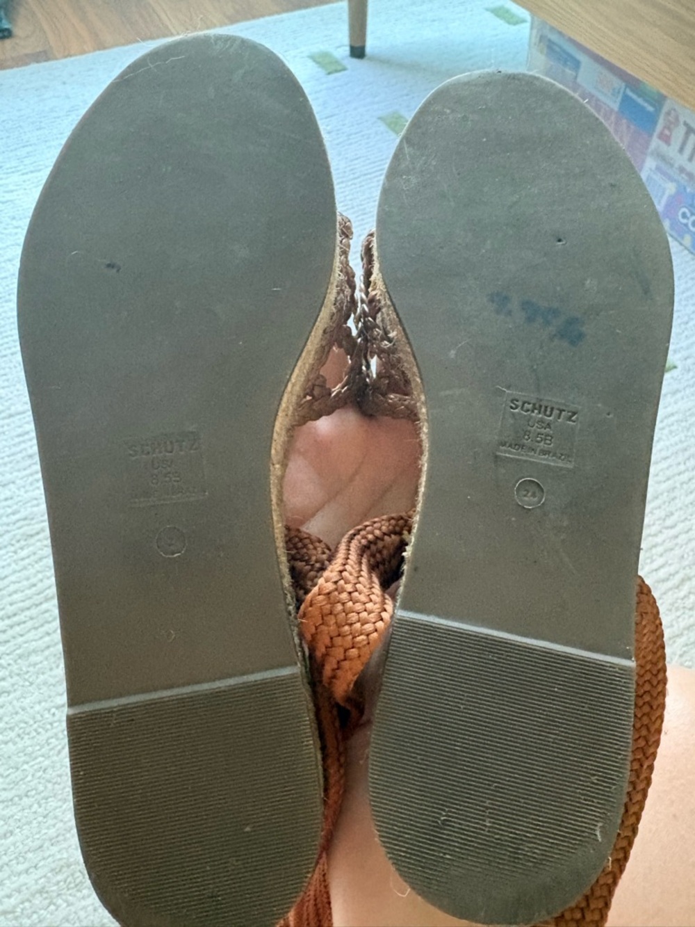 Schutz Byana Flatform Espadrille Tie Up Sandal - Picture 5 of 6
